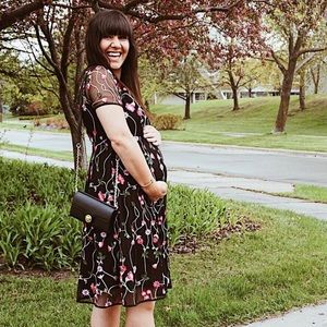 Maternity Embroidered Dress